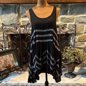 Free People Blush Sleeveless Dress with Lace Accents